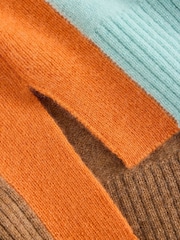 White Stuff Blue Verity V-Neck Cashmere Jumper - Image 6 of 6