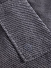 White Stuff Grey 100% Organic Cotton Cord Cargo Trousers - Image 3 of 3