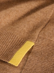 White Stuff Brown Holly High Cash Jumper - Image 6 of 6