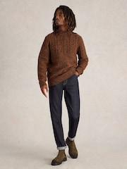 White Stuff Brown Berkley Crew Neck Jumper - Image 1 of 6