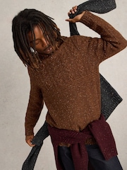 White Stuff Brown Berkley Crew Neck Jumper - Image 3 of 6