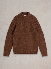 White Stuff Brown Berkley Crew Neck Jumper - Image 5 of 6