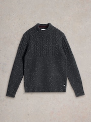 White Stuff Grey Berkley Crew Neck Jumper - Image 5 of 6