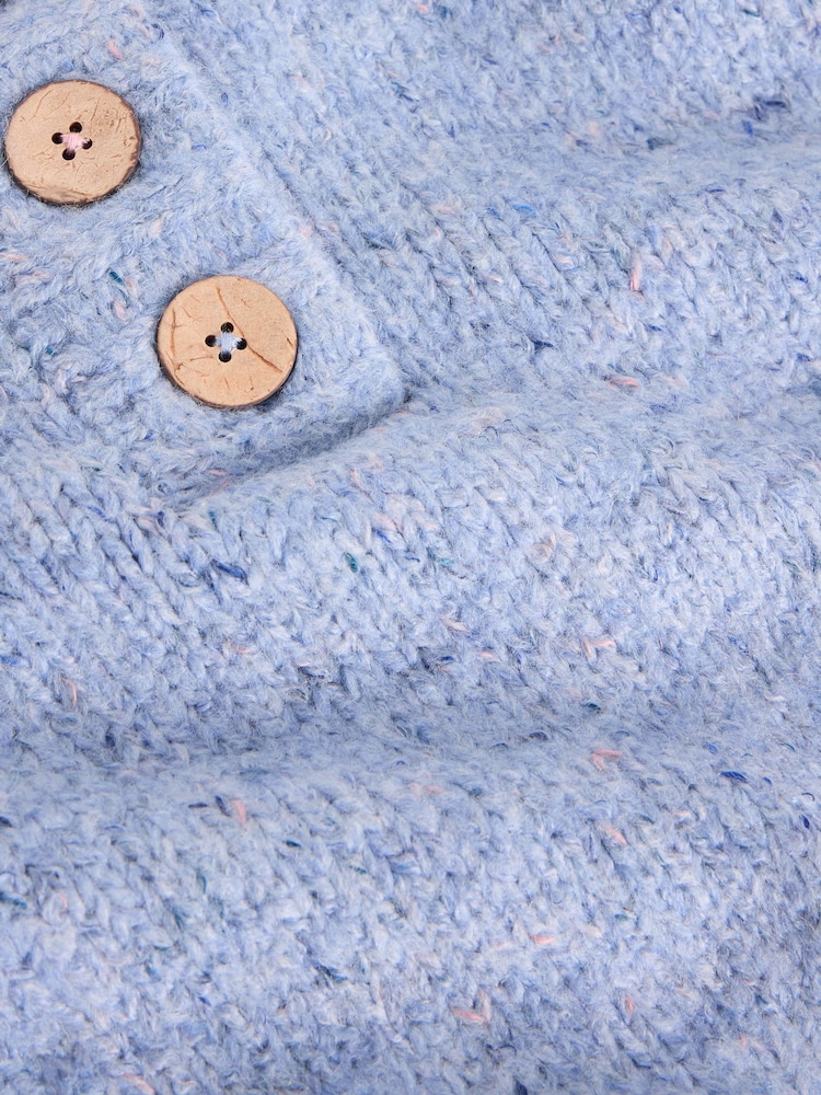 White Stuff Blue Bella Button Jumper - Image 6 of 6