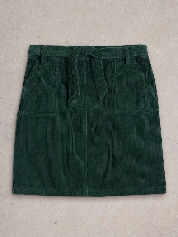 White Stuff Green 100% Organic Cotton Cord Skirt - Image 1 of 3 White Stuff Green 100% Organic Cotton Cord Skirt - Image 1 of 3