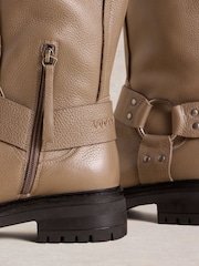 White Stuff Natural Bobbie Biker Boots - Image 4 of 4