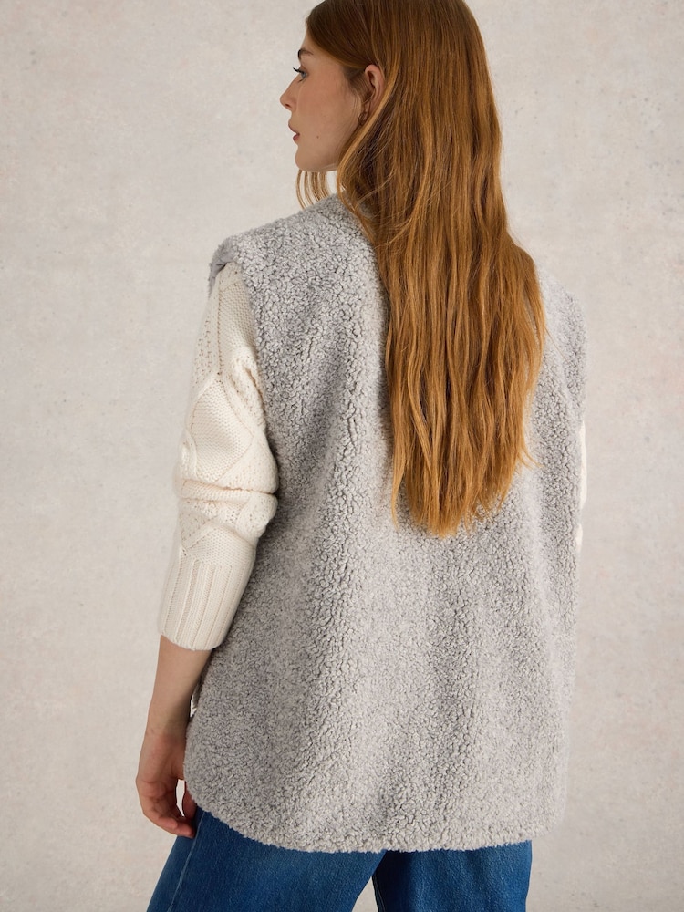 White Stuff Craft Искусственный мех Gilet - Image 2 of 6