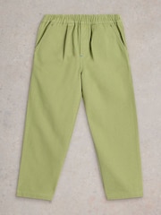White Stuff Green 100% Cotton Rory Twill Trousers - Image 1 of 3