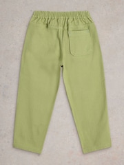 White Stuff Green 100% Cotton Rory Twill Trousers - Image 2 of 3