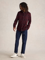White Stuff Purple Floral Wreath Printed Shirt - Image 1 of 6