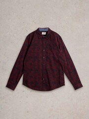 White Stuff Purple Floral Wreath Printed Shirt - Image 5 of 6