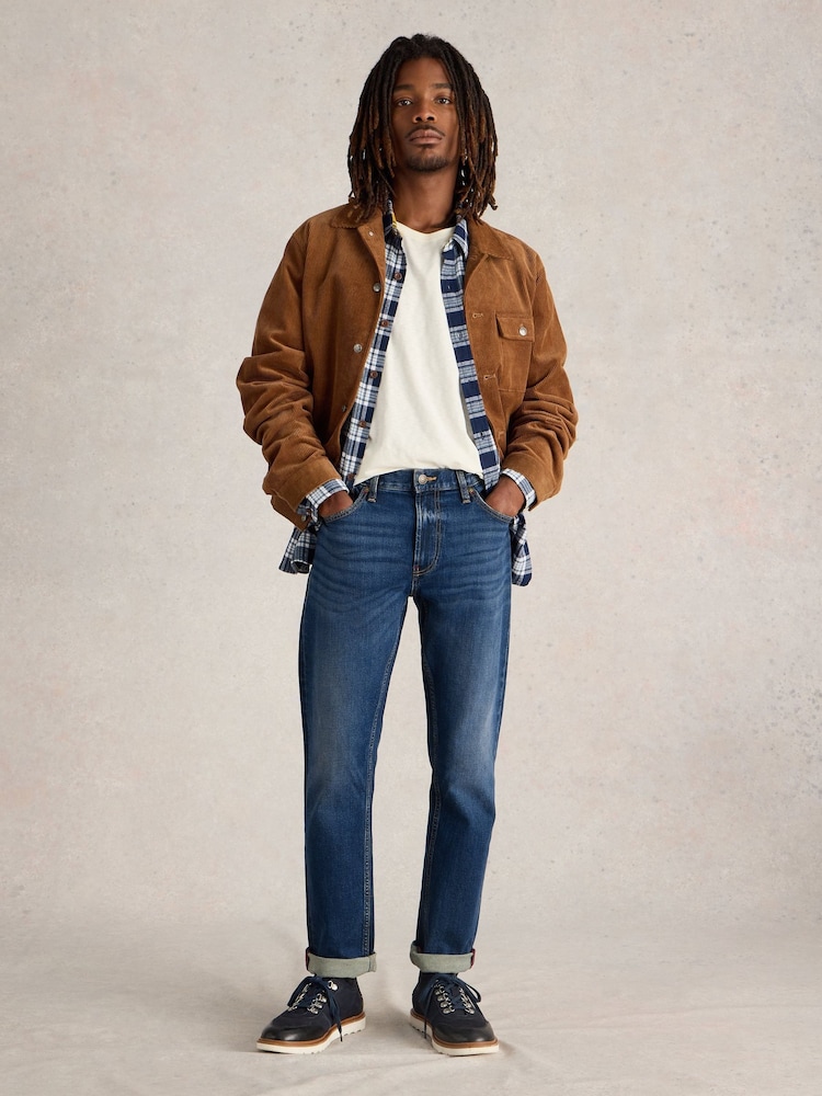 White Stuff Blue Slim Bronson Jeans - Image 1 of 6