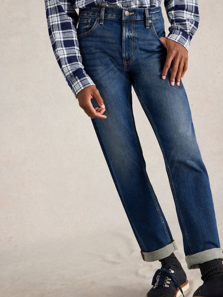 White Stuff Blue Slim Bronson Jeans - Image 2 of 6