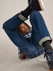 White Stuff Blue Slim Bronson Jeans - Image 4 of 6