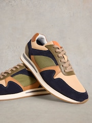 White Stuff Green Retro Runner Trainers - Image 4 of 5