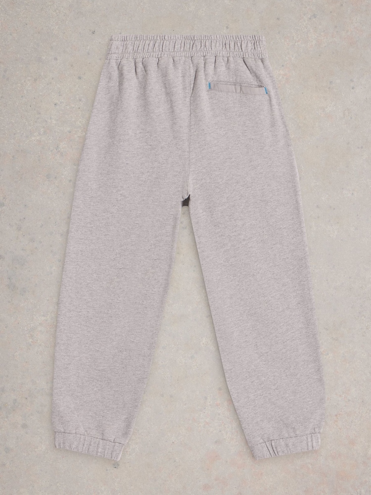 White Stuff Grey 100% Organic Cotton Freddy Jersey Joggers - Image 2 of 3 White Stuff Grey 100% Organic Cotton Freddy Jersey Joggers - Image 2 of 3
