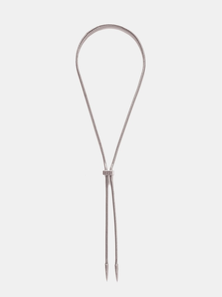 Mint Velvet Silver Tone Spike Lariat Necklace - Image 1 of 2