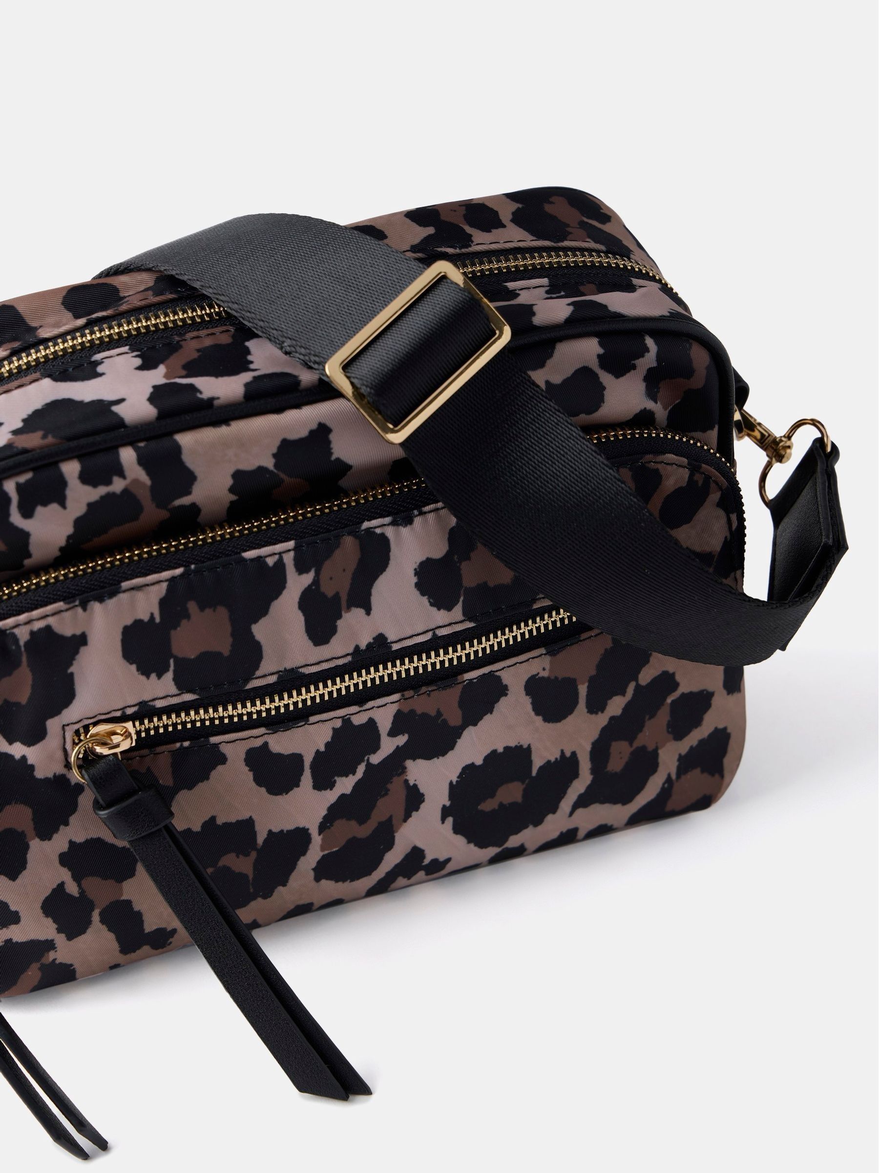 Mint Velvet Leopard Cross Body Camera Bag