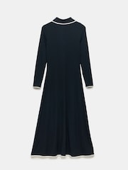 Mint Velvet Blue Jersey Polo Midi Dress - Image 4 of 4