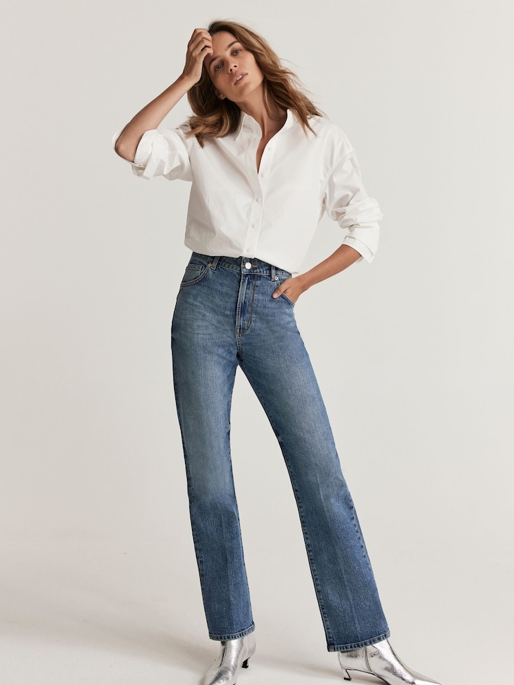 Mint Velvet Blue Straight Jeans - Image 2 of 4