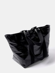 Mint Velvet Black Faux Leather Tote Bag - Image 2 of 2