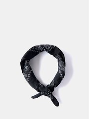 Mint Velvet Blue Paisley Square Neck Scarf - Image 3 of 4