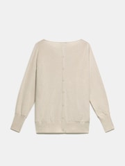 Mint Velvet Cream Cotton Blend Cowl Neck Jumper - Image 3 of 3