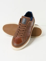 Tan Brown Men's Skater Trainers - Image 2 of 3