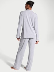Medium gemêleerd grijs - Victoria's Secret lange modal pyjamaset - Image 2 of 3