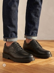 Jones Bootmaker Black Halewood Waterproof Leather Derby Shoes - Image 1 of 6