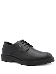 Jones Bootmaker Black Halewood Waterproof Leather Derby Shoes - Image 3 of 6