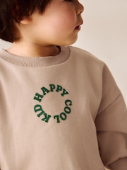 Tan/Brown Sweatshirt And Stripe Joggers Set (3mths-7yrs) - Image 8 of 8