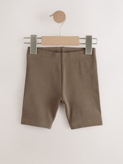 Charcoal Grey/ Tan Brown/ Animal Print Cycling Shorts 3 Pack (3mths-7yrs) - Image 2 of 7