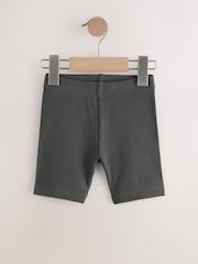Charcoal Grey/ Tan Brown/ Animal Print Cycling Shorts 3 Pack (3mths-7yrs) - Image 3 of 7