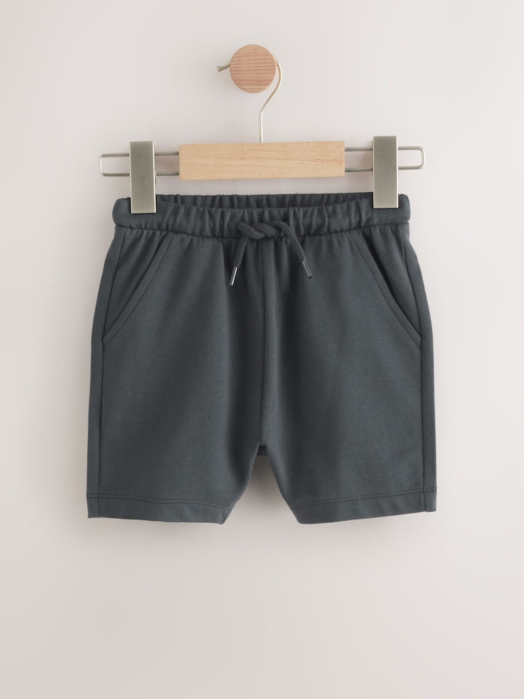 Charcoal Grey/ Lilac/ Lime Green Jersey Shorts 3 Pack (3mths-7yrs) - Image 3 of 7