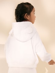 Blanc - Sweat à capuche zippé (3mths-7yrs) - Image 4 of 8