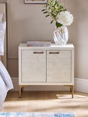 Light Natural Isla Solid Mango Bedside Table - Image 2 of 9