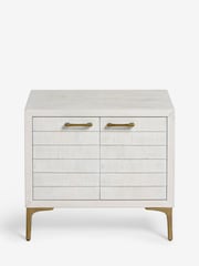Light Natural Isla Solid Mango Bedside Table - Image 7 of 9