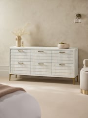 Light Natural Isla solid mango 6 Drawer Chest of Drawers - Image 2 of 8