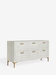 Light Natural Isla solid mango 6 Drawer Chest of Drawers - Image 5 of 8
