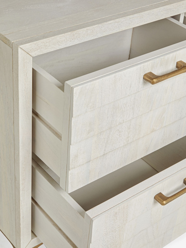 Light Natural Isla solid mango 6 Drawer Chest of Drawers - Image 8 of 8