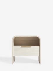 Light Natural Mia Oak Effect 1 Drawer Bedside Table - Image 5 of 5