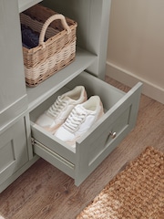 Dove Grey Malvern Paint Effect Double, 3 drawers Wardrobe - Image 4 of 9