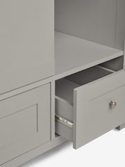 Dove Grey Malvern Paint Effect Double, 3 drawers Wardrobe - Image 8 of 9