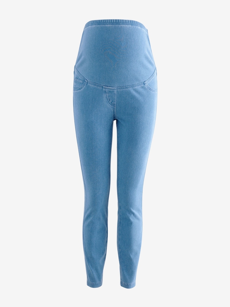 Blue/Black Maternity Denim Jeggings 2 Pack - Image 5 of 10