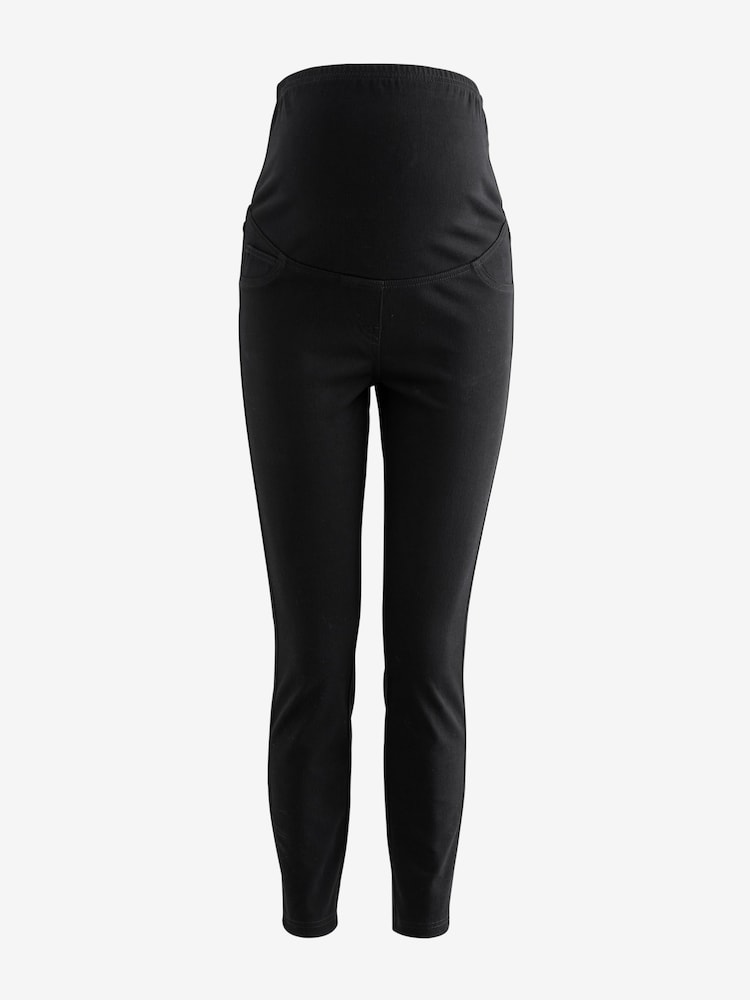 Blue/Black Maternity Denim Jeggings 2 Pack - Image 7 of 10