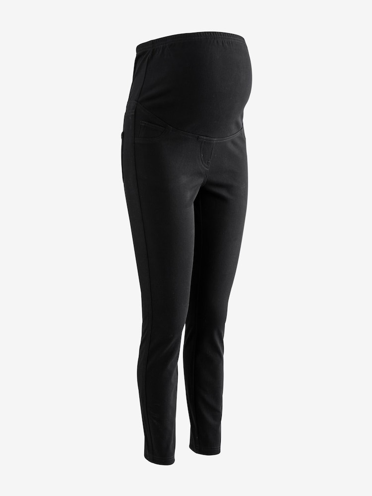 Blue/Black Maternity Denim Jeggings 2 Pack - Image 8 of 10