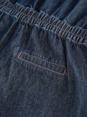 Dark Blue 100% Cotton Maternity Denim Boilersuit - Image 9 of 9