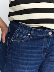 Lavado oscuro - Maternity Denim Long Shorts - Imagen 5 de 10