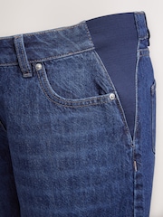 Lavado oscuro - Maternity Denim Long Shorts - Imagen 9 de 10